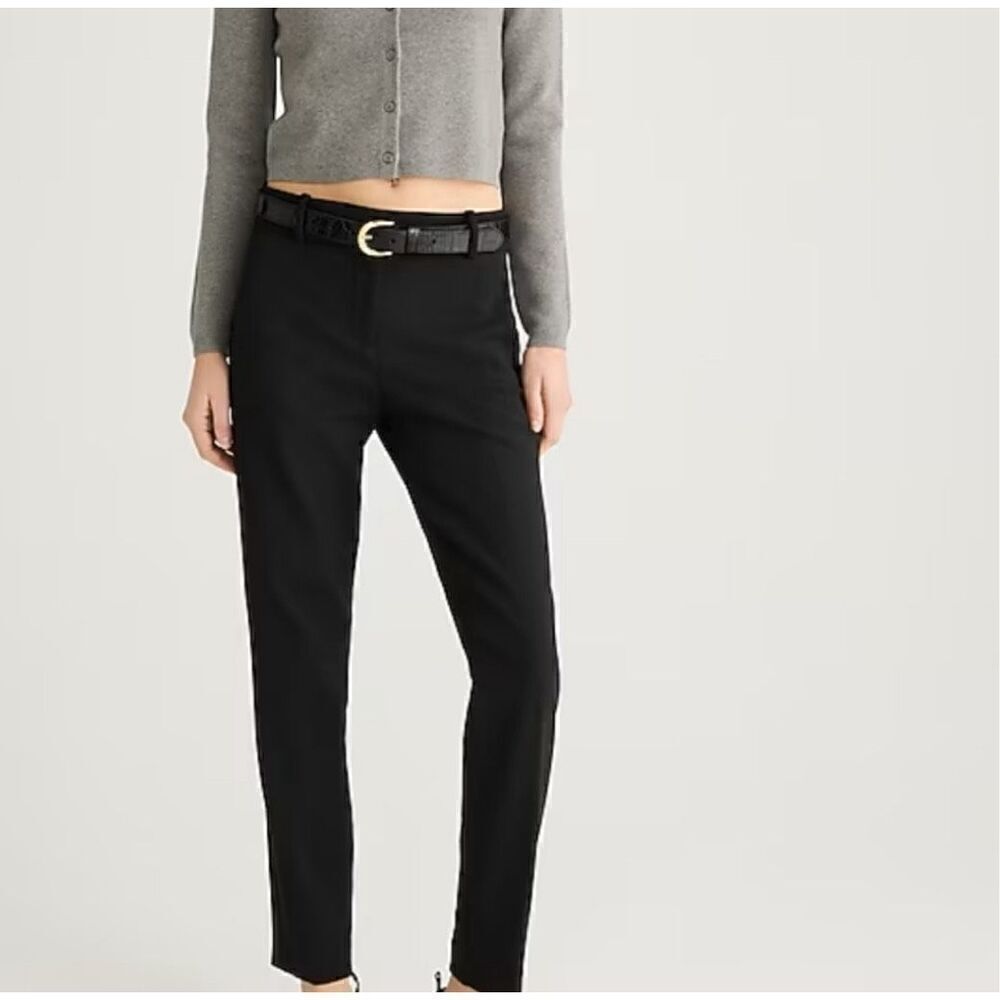 J.Crew 365 Cameron Slim Cropped Pant Black Size 2 EUC J291